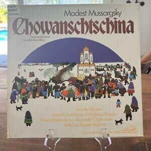 Modest Mussorgsky Chowanschtschina 4xVinyl LP Box Set Eurodisc 87 960 XIR